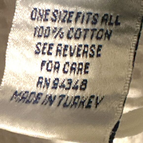 Vintage Orient Lines Cruise Ship Boca Terry White Cotton Waffle Spa Robe o/s - Picture 5 of 7